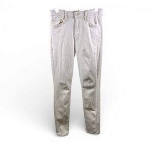 MOTHER High Waist The Looker in Whipping Cream Size 28